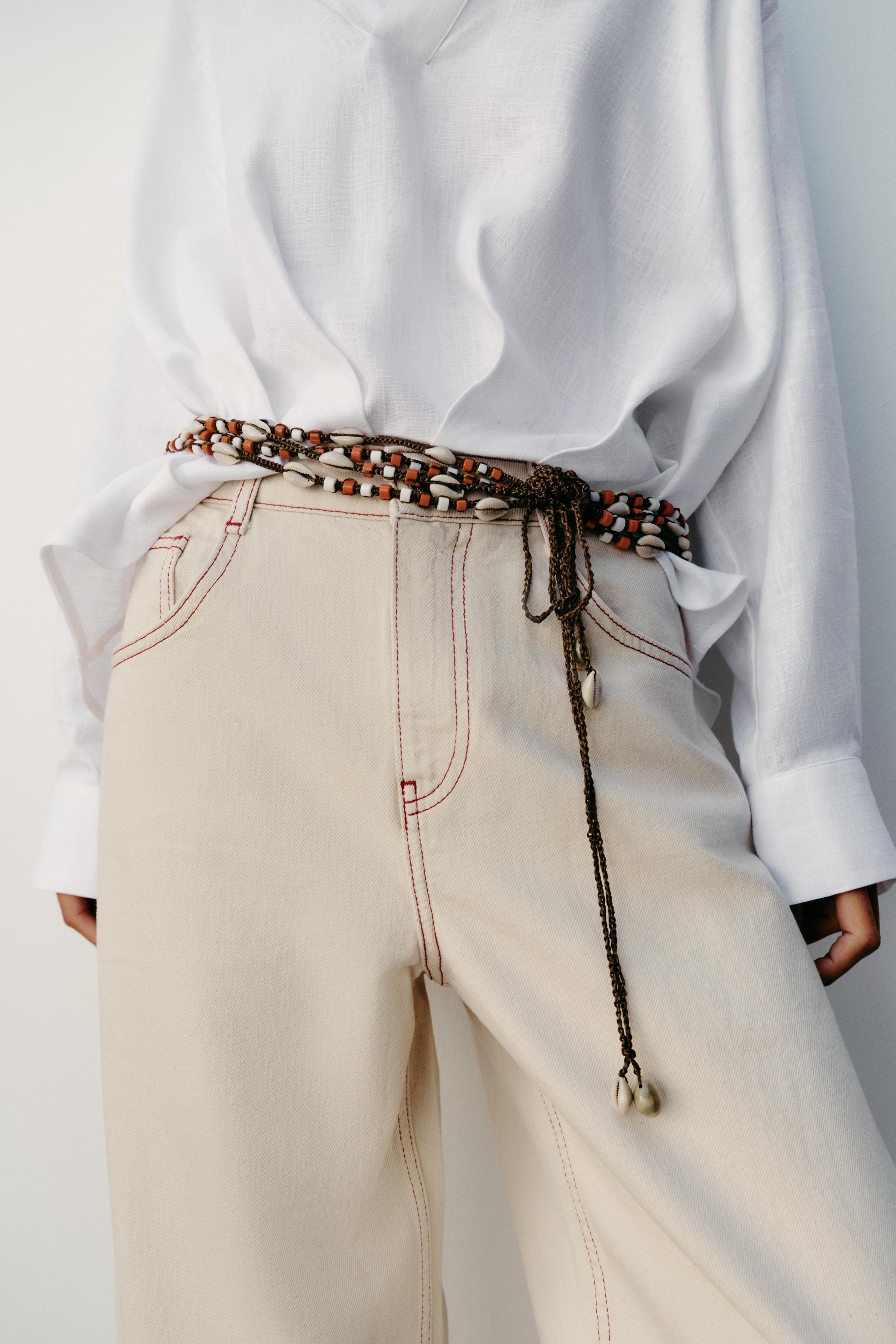 SHELL AND BEAD CORD BELT